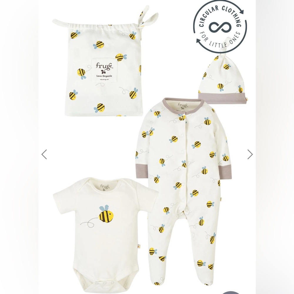 Frugi Buzzy Bee Baby Gift Set